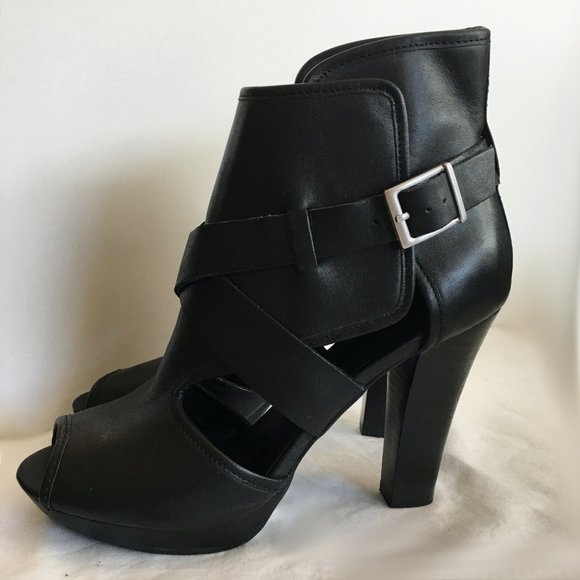 Kelsi Dagger Marcelle Booties Open Toe Heels - Picture 4 of 8